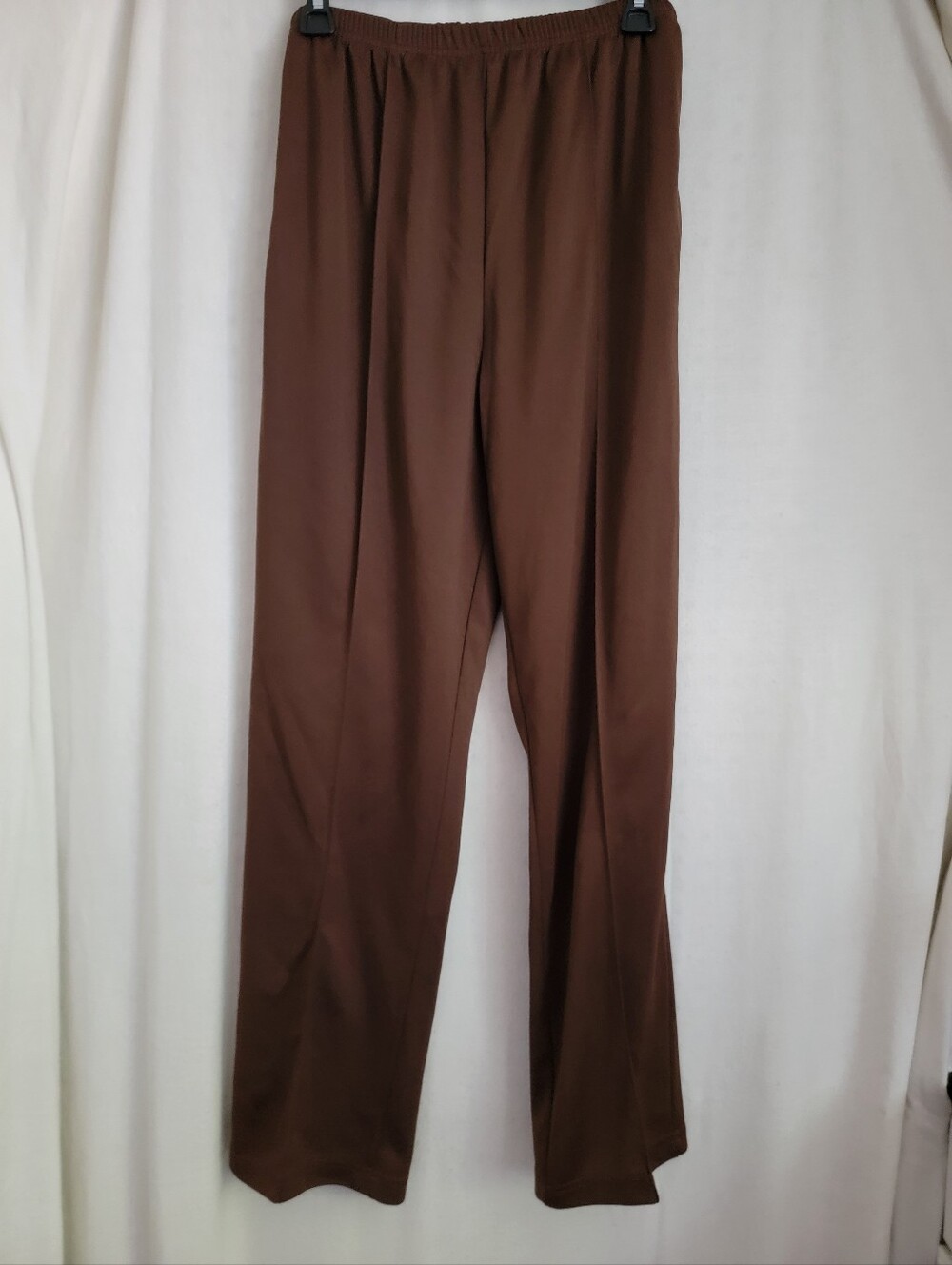 Haband Men's Brown Elastic-Waist Pants